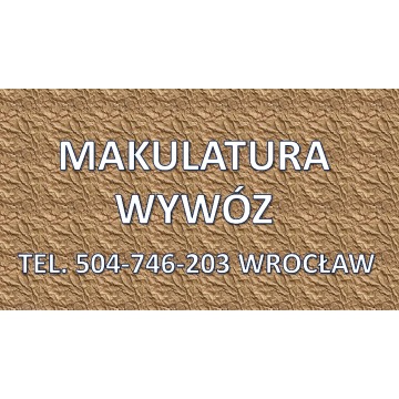 Odbiór kartonu, Wrocław, tel. 504-746-203. Wy... - Utylizacja, wywóz śmieci - Wrocław - zdjęcie 3