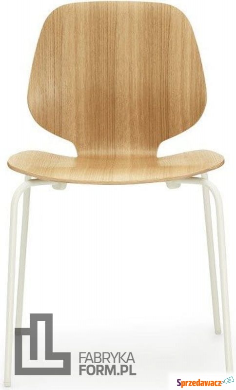 Krzesło My Chair dąb białe nogi - Sofy, fotele, komplety... - Gliwice