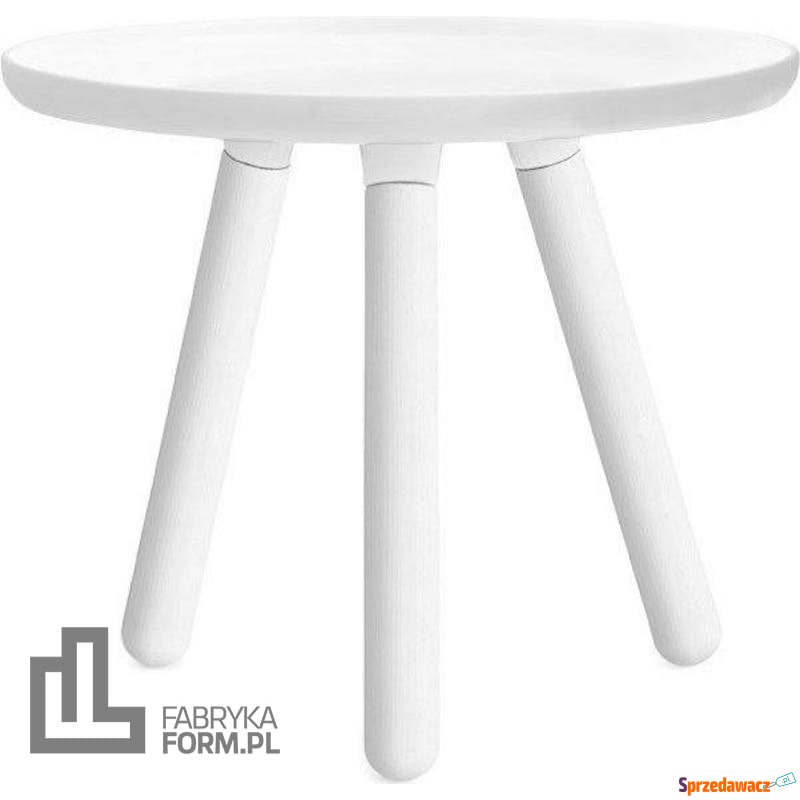 Stolik Tablo 50 cm biały z białymi nogami - Stoły, stoliki, ławy - Gierałcice