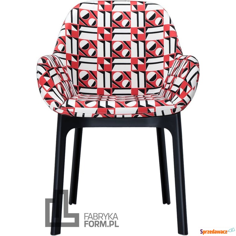 Krzesło Clap La DoubleJ geometrico rosso - Sofy, fotele, komplety... - Chruszczobród