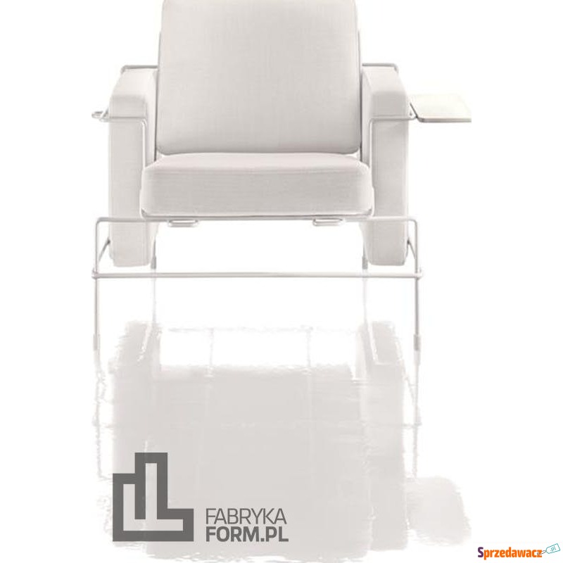 Fotel Traffic biały z białą ramą - Sofy, fotele, komplety... - Wieluń