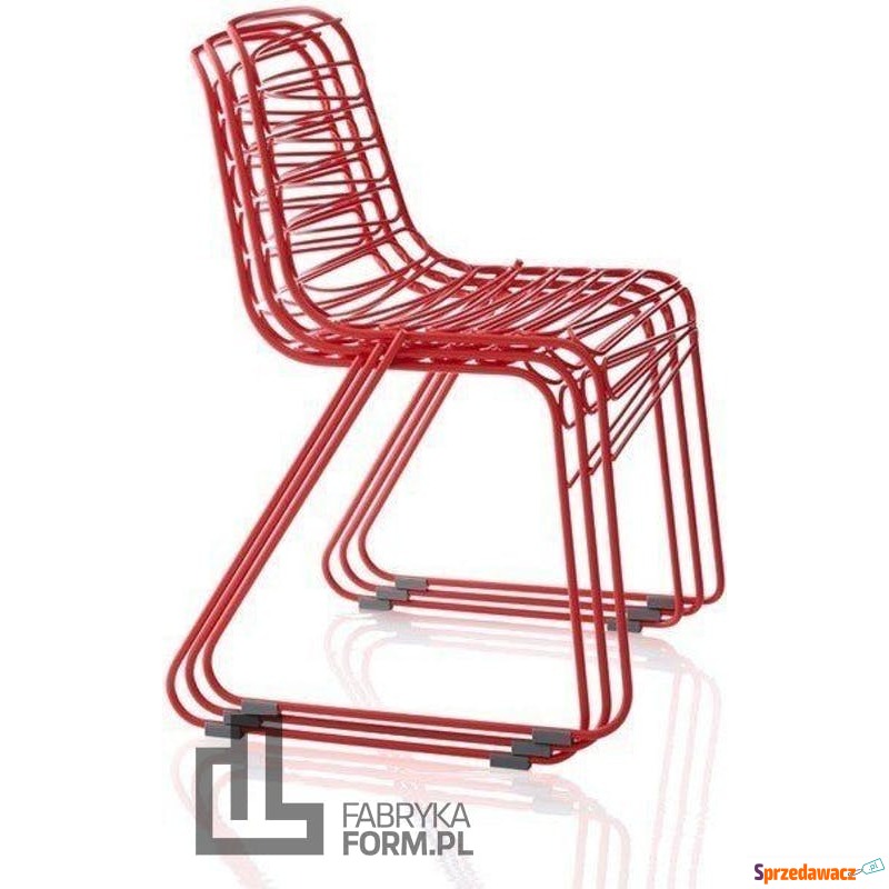 Krzesło Magis Flux czerwone - Sofy, fotele, komplety... - Suwałki