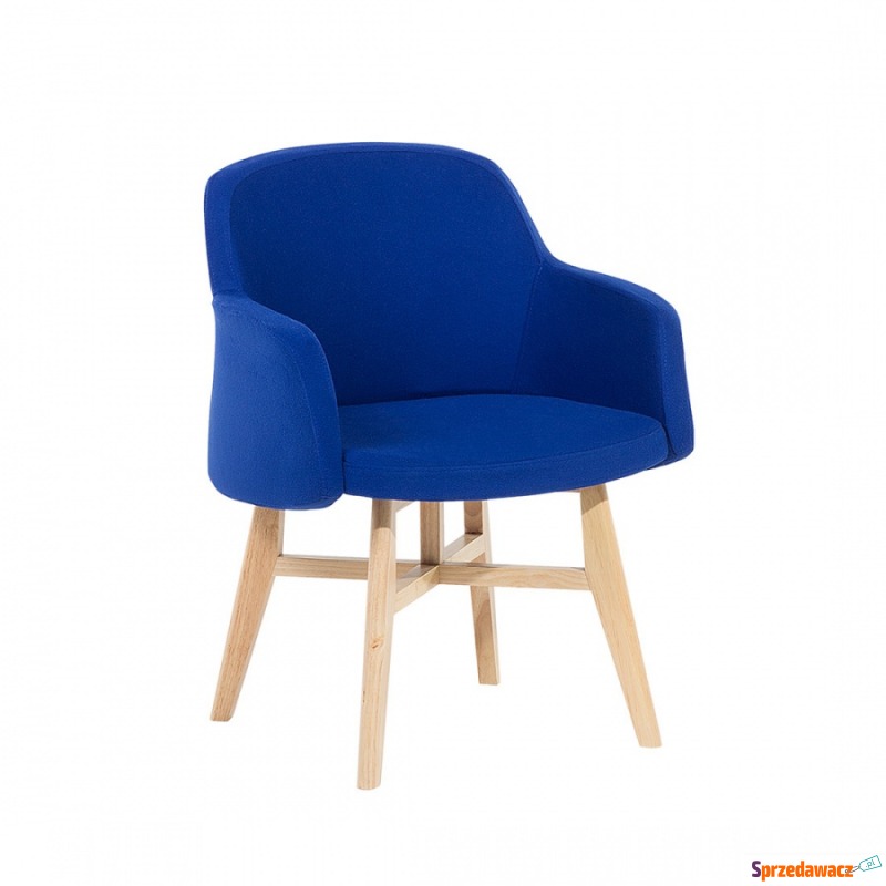 Fotel tapicerowany ciemnoniebieski Canfari - Sofy, fotele, komplety... - Ustka