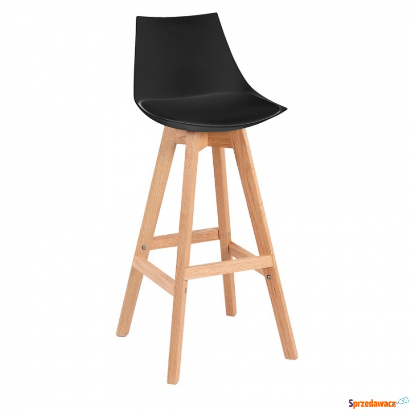 Krzesło barowe King Home czarne - Taborety, stołki, hokery - Wejherowo