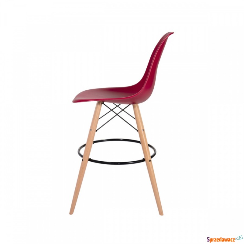 Krzesło barowe 46x57x104cm King Home DSW Wood... - Taborety, stołki, hokery - Malbork