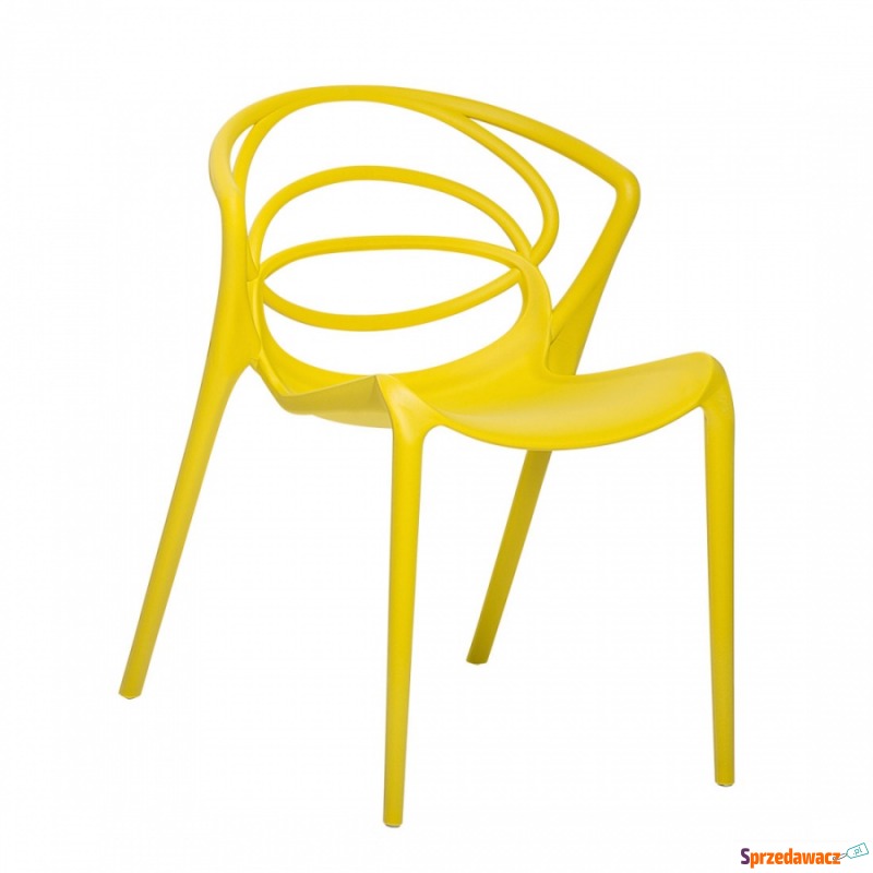 Krzesło do jadalni żółte Zanzara - Krzesła do salonu i jadalni - Otwock