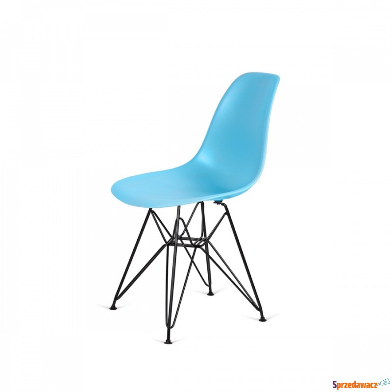 Krzesło DSR Black King Home oceaniczno-niebieskie - Krzesła do salonu i jadalni - Gdańsk