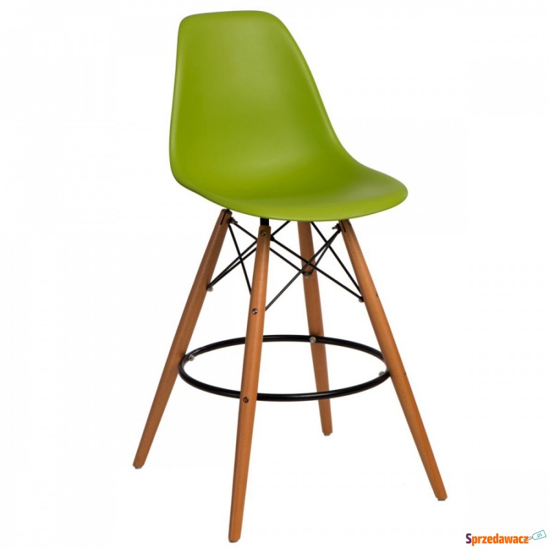 Krzesło barowe P016W PP D2 zielone - Taborety, stołki, hokery - Szczytno