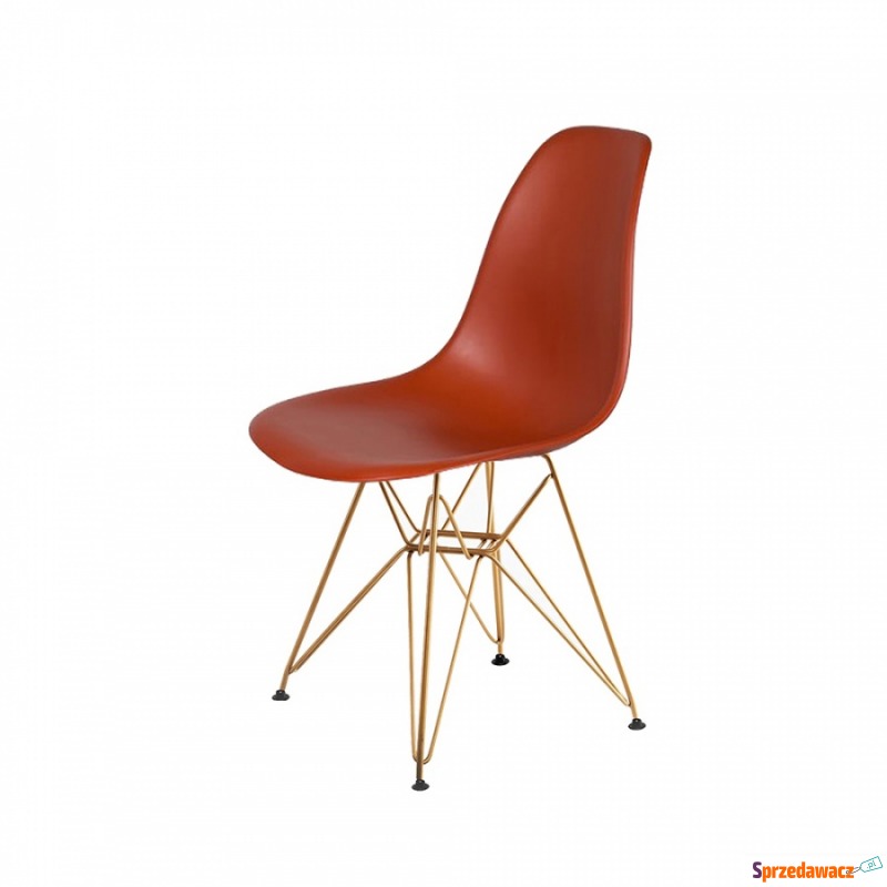 Krzesło DSR Gold King Home ceglaste - Krzesła do salonu i jadalni - Reguły