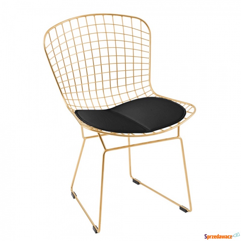 Krzesło King Home Net Soft Gold złote - Krzesła do salonu i jadalni - Jastarnia