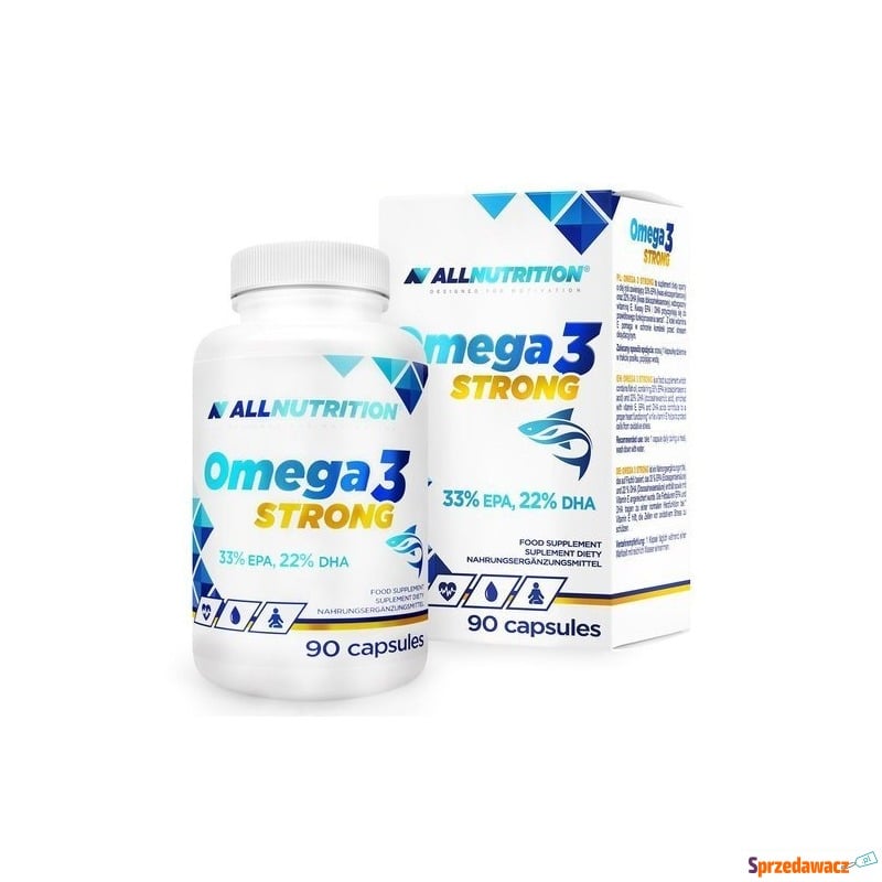 Allnutrition omega 3 strong x 90 kapsułek - Witaminy i suplementy - Elbląg