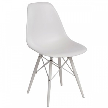 Krzesło P016W PP D2 białe/białe