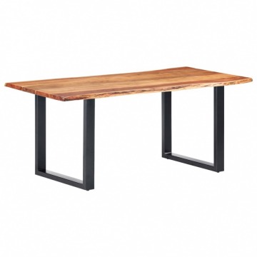 Stół z naturalnymi krawędziami, drewno akacjowe, 200 cm, 3,8 cm