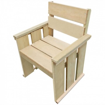 Krzesło do ogrodu, impregnowane drewno sosnowe FSC, 61x56x89 cm