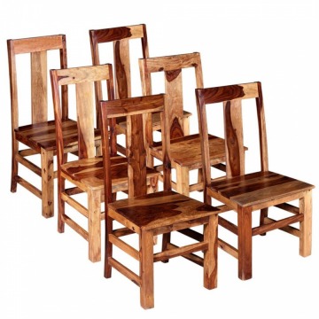 Krzesła do kuchni z drewna sheesham 6 szt.