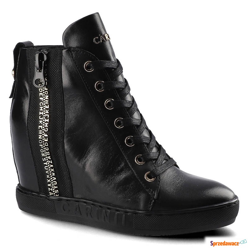 Sneakersy CARINII B5714_-E50-000-000-B88 Czarny - Botki damskie - Wałbrzych