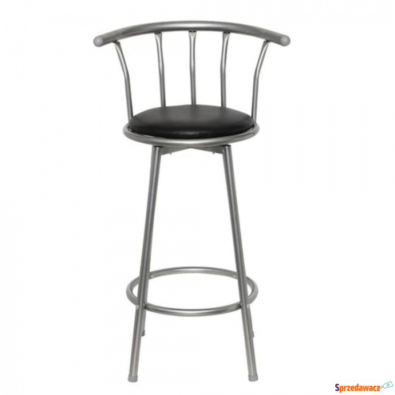 Komplet 2 krzeseł barowych ze skóry syntetycznej - Taborety, stołki, hokery - Kętrzyn