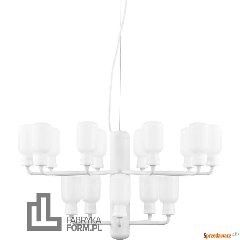 Żyrandol Amp mały biały - Lampy wiszące, żyrandole - Działdowo