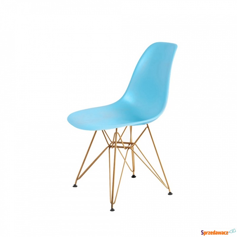 Krzesło DSR Gold King Home oceaniczny niebieski - Krzesła do salonu i jadalni - Malbork