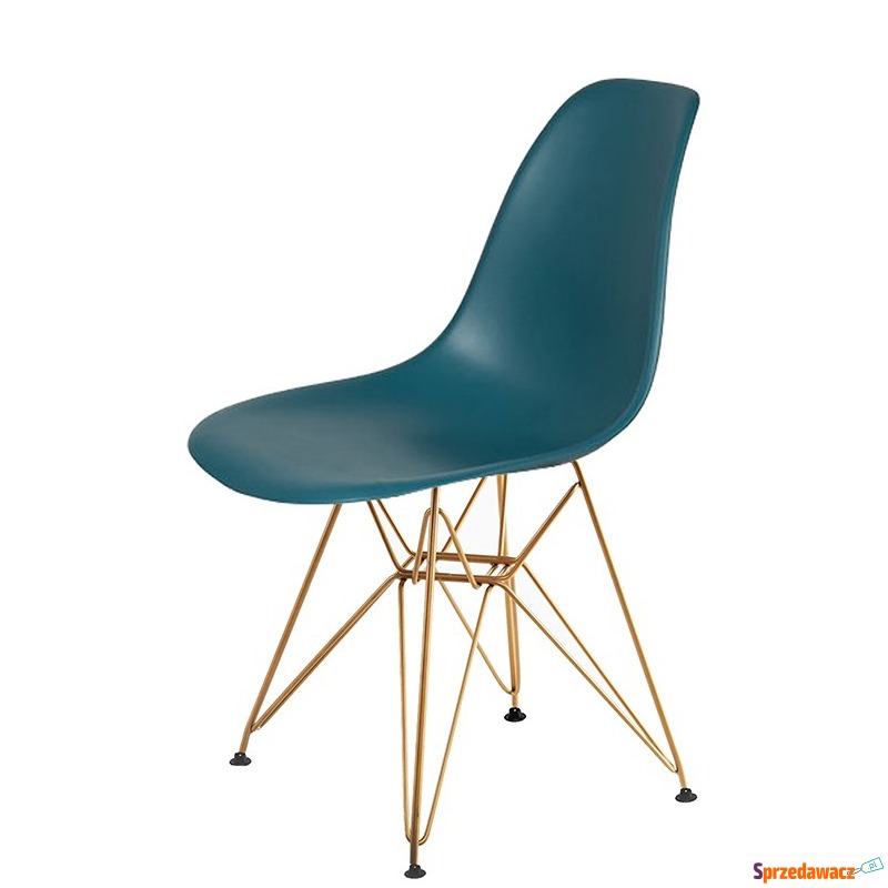 Krzesło DSR Gold King Home marynarski niebieski - Krzesła do salonu i jadalni - Łapy