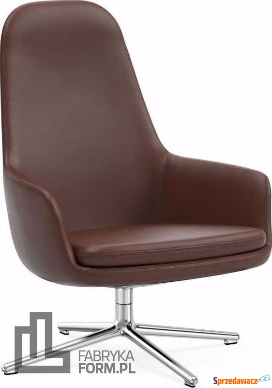 Fotel wysoki Era obrotowy rama aluminiowa skóra... - Sofy, fotele, komplety... - Malbork