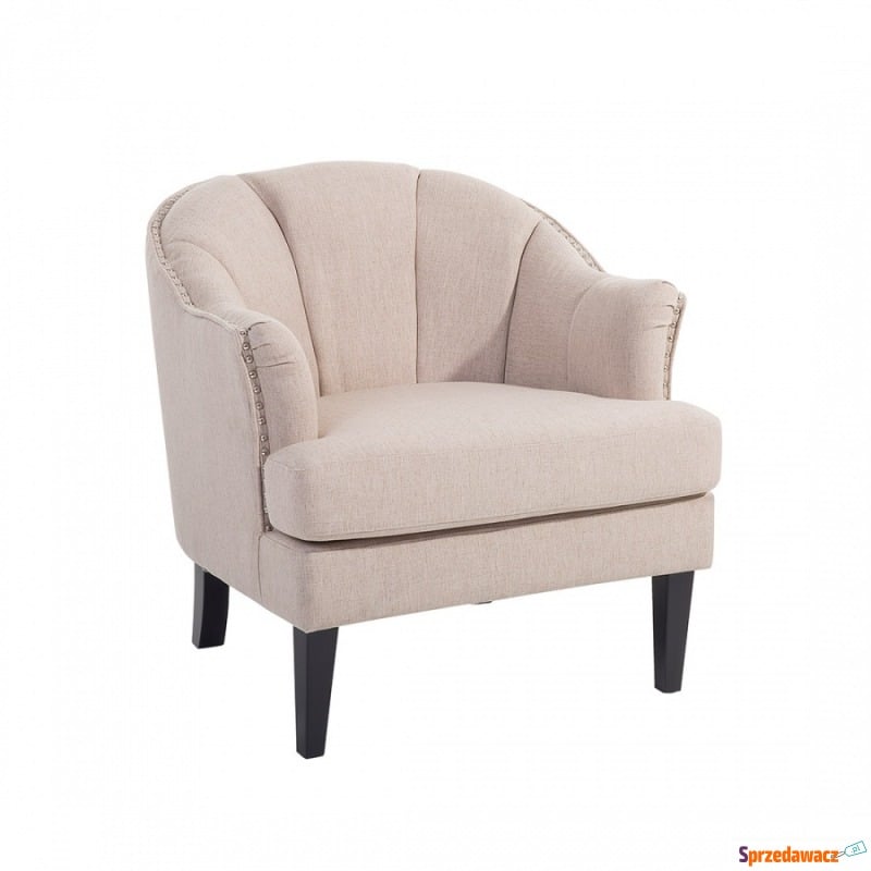 Fotel tapicerowany beżowy - krzesło - Giove - Sofy, fotele, komplety... - Rogoźnik
