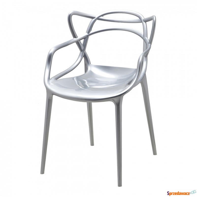 Krzesło King Home Luxo srebrne - Krzesła do salonu i jadalni - Starachowice