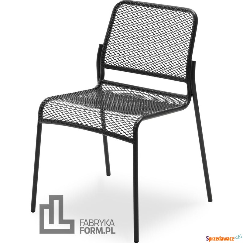Krzesło Mira czarne - Fotele, sofy ogrodowe - Świecie