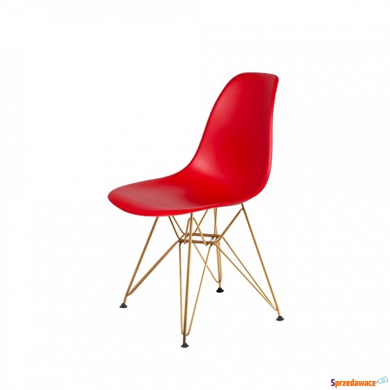 Krzesło DSR Gold King Home krwista czerwień - Krzesła do salonu i jadalni - Orzesze