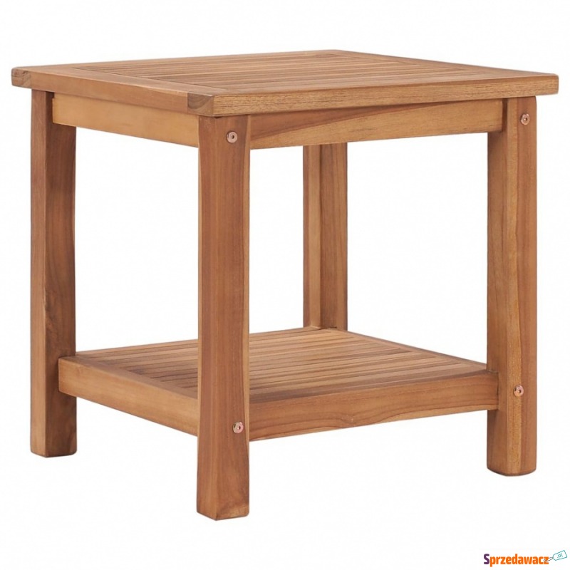 Stolik kawowy, 45x45x45 cm, lite drewno tekowe - Stoły, stoliki, ławy - Radom