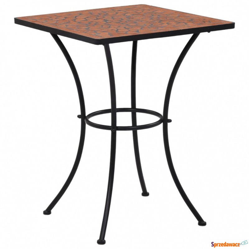 Mozaikowy stolik bistro, terakota, 60 cm, ceramiczny - Stoły, ławy, stoliki - Kielce