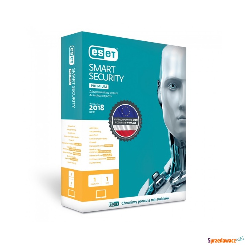 ESET Smart Security Premium BOX 1 - desktop -... - Bezpieczeństwo - Gliwice
