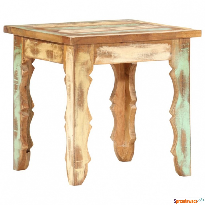 Stolik kawowy 40 x 40 x 40 cm lite drewno z odzysku - Stoły, stoliki, ławy - Siemianowice Śląskie