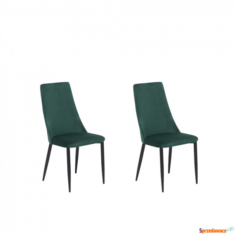 Zestaw do jadalni welwet 2 krzesła zielone Sorgente - Krzesła do salonu i jadalni - Krosno Odrzańskie