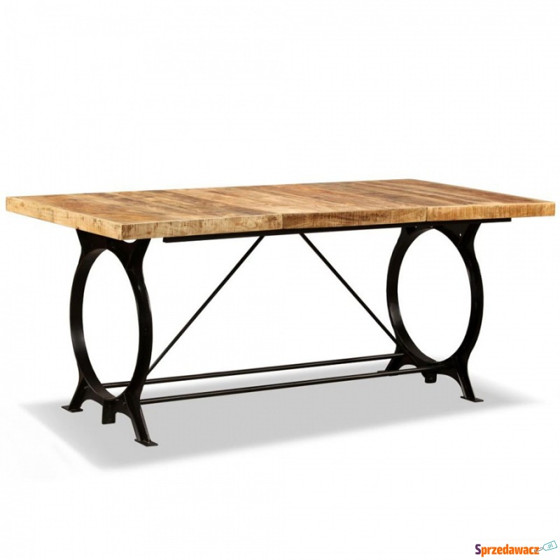 Stół jadalniany, surowe drewno mango, 180 cm - Stoły kuchenne - Gliwice