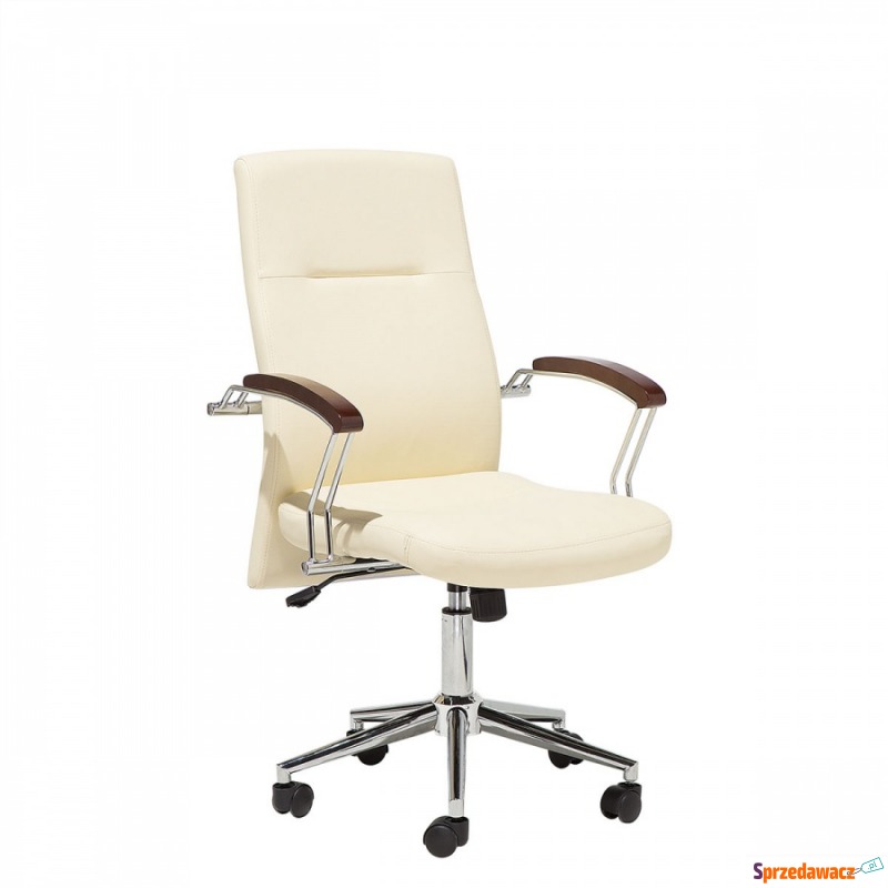 Krzesło biurowe beżowe regulowana wysokość ELECT - Krzesła biurowe - Grabówka