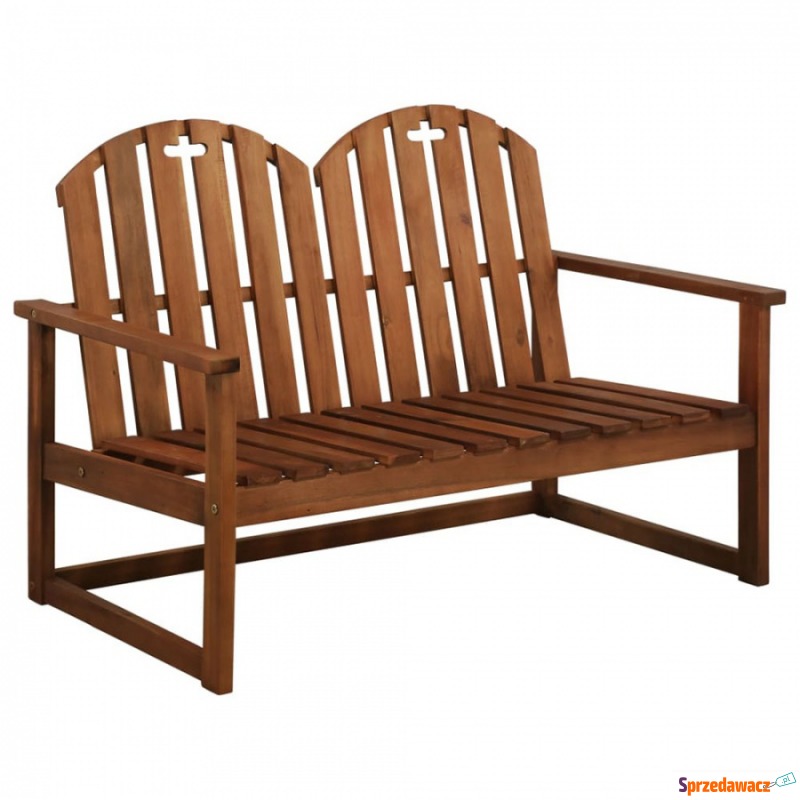 Ławka ogrodowa, 110 cm, lite drewno akacjowe - Krzesła ogrodowe - Tychy