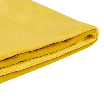 Wymienne obicie do łóżka 180 x 200 cm żółte FITOU