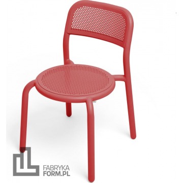 Krzesła ogrodowe Toni 4 szt. czerwone