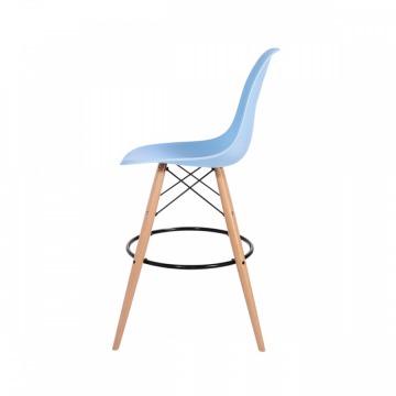 Krzesło barowe 46x57x104cm King Home DSW Wood jasny niebieski