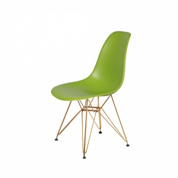 Krzesło DSR Gold King Home soczysta zieleń