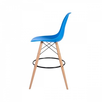 Krzesło barowe 46x57x104cm King Home DSW Wood niebieskie