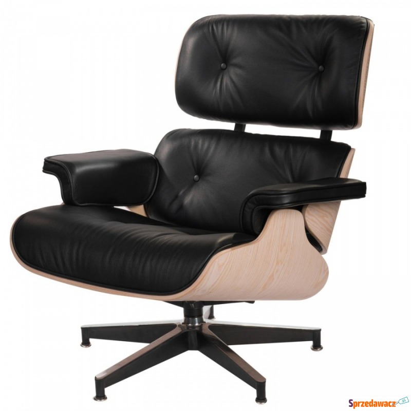 Fotel biurowy Vip czarny/jasne drewno/standard... - Krzesła biurowe - Rogoźnik
