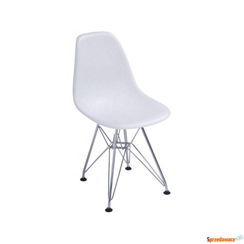 Krzesło JuniorP016 białe, chrom. nogi - Meble dla dzieci - Mikołów