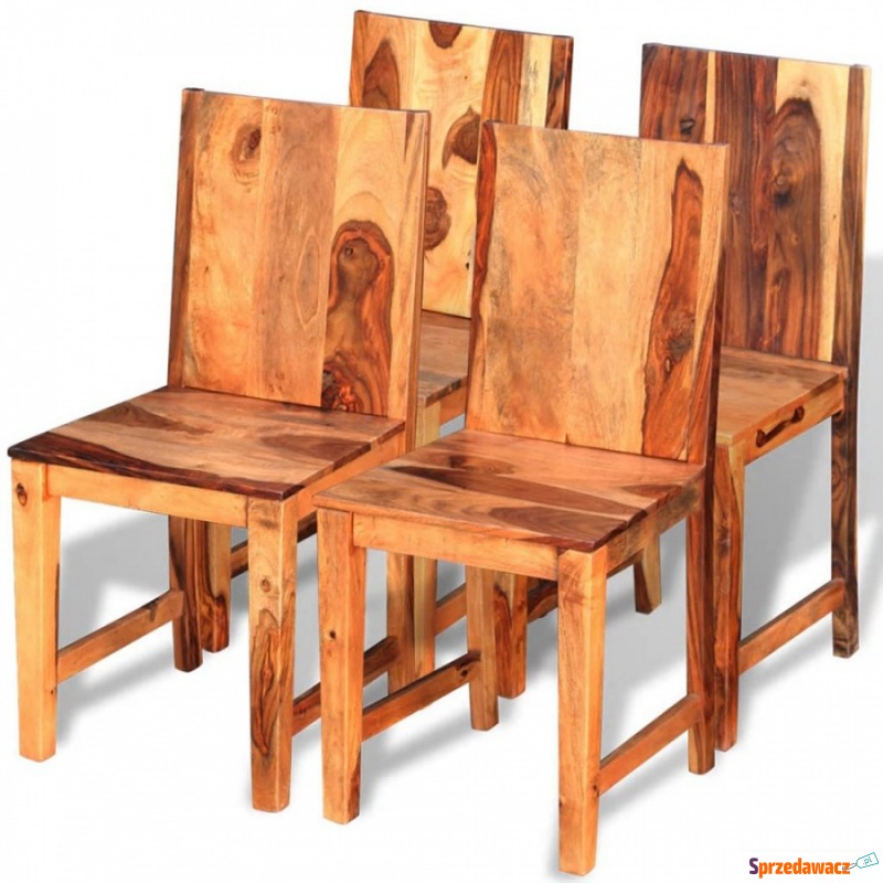 Krzesła do jadalni z drewna sheesham, 4 szt. - Krzesła kuchenne - Radom