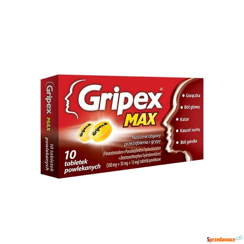 Gripex max x 10 tabletek - Leki bez recepty - Tczew