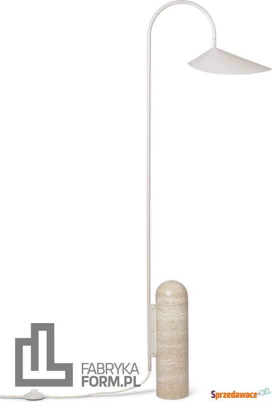 Lampa podłogowa Arum kremowa - Lampy stojące - Słupsk