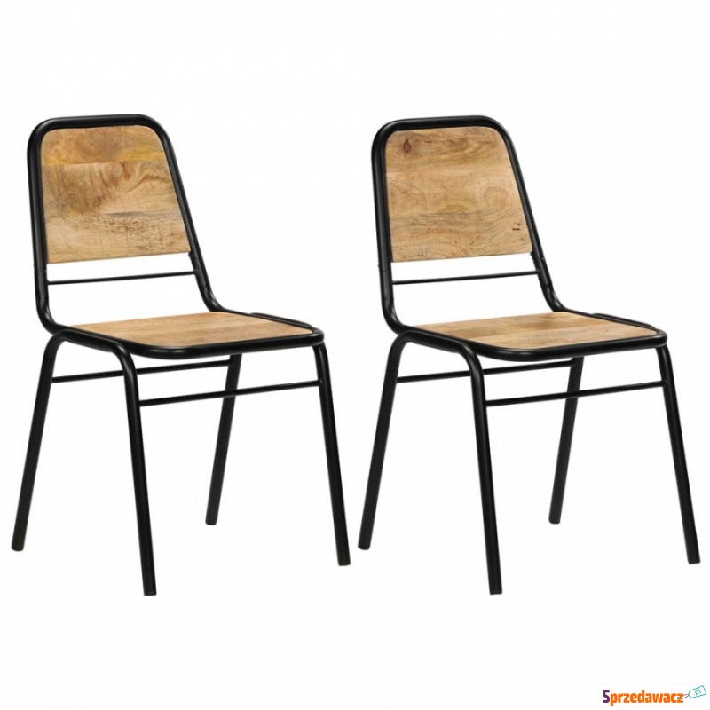 Krzesła do kuchni 2 szt. lite drewno mango - Krzesła kuchenne - Ostróda