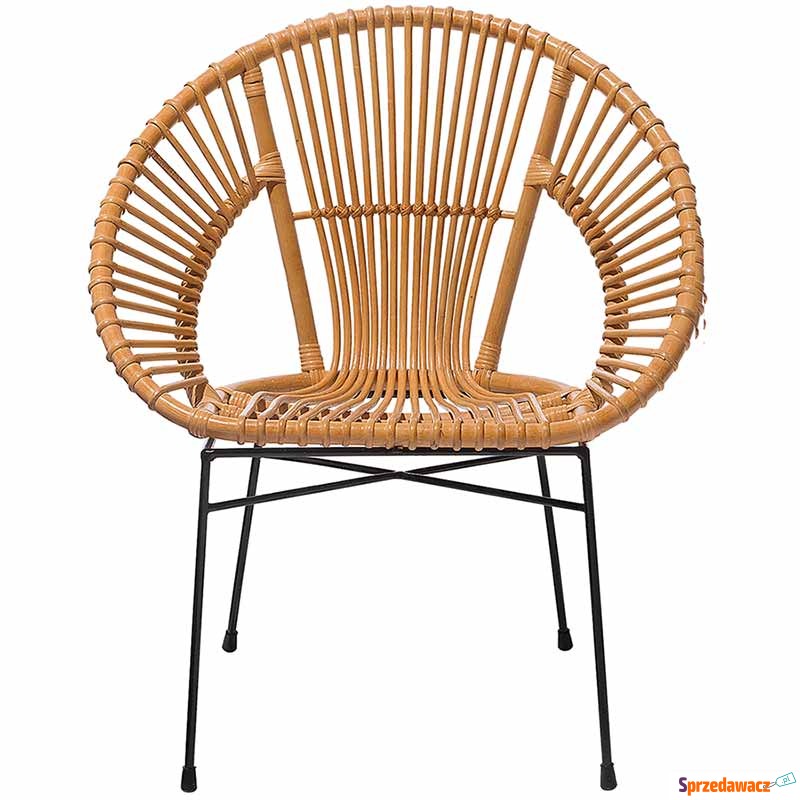 Krzesło rattanowe piaskowe SARITA - Krzesła ogrodowe - Grójec