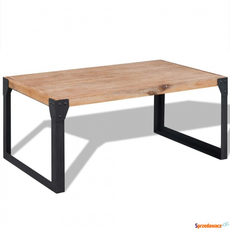 Stolik kawowy z drewna akacjowego 100x60x45 cm - Stoły, stoliki, ławy - Gniezno